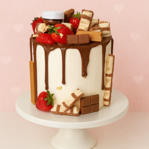 Gâteau d’anniversaire chocolat et fraises – Gourmandise absolue