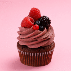 Cupcake Chocolat Fruits Rouges – Intensité & Fraîcheur